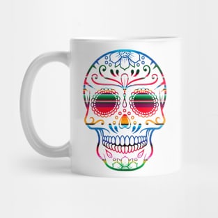 Day of the Dead Colorful Skull Mug